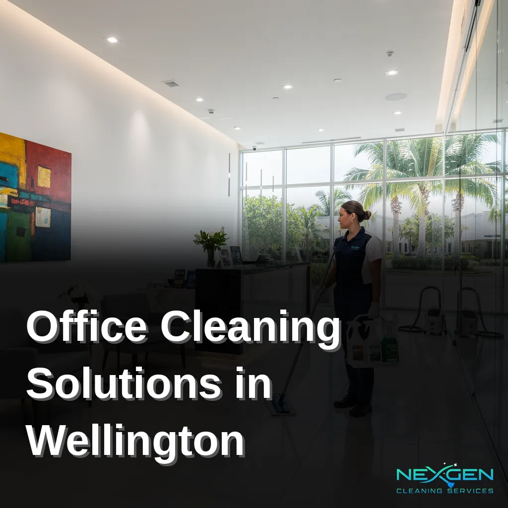 Clean and organized office space highlighting professional cleaning solutions