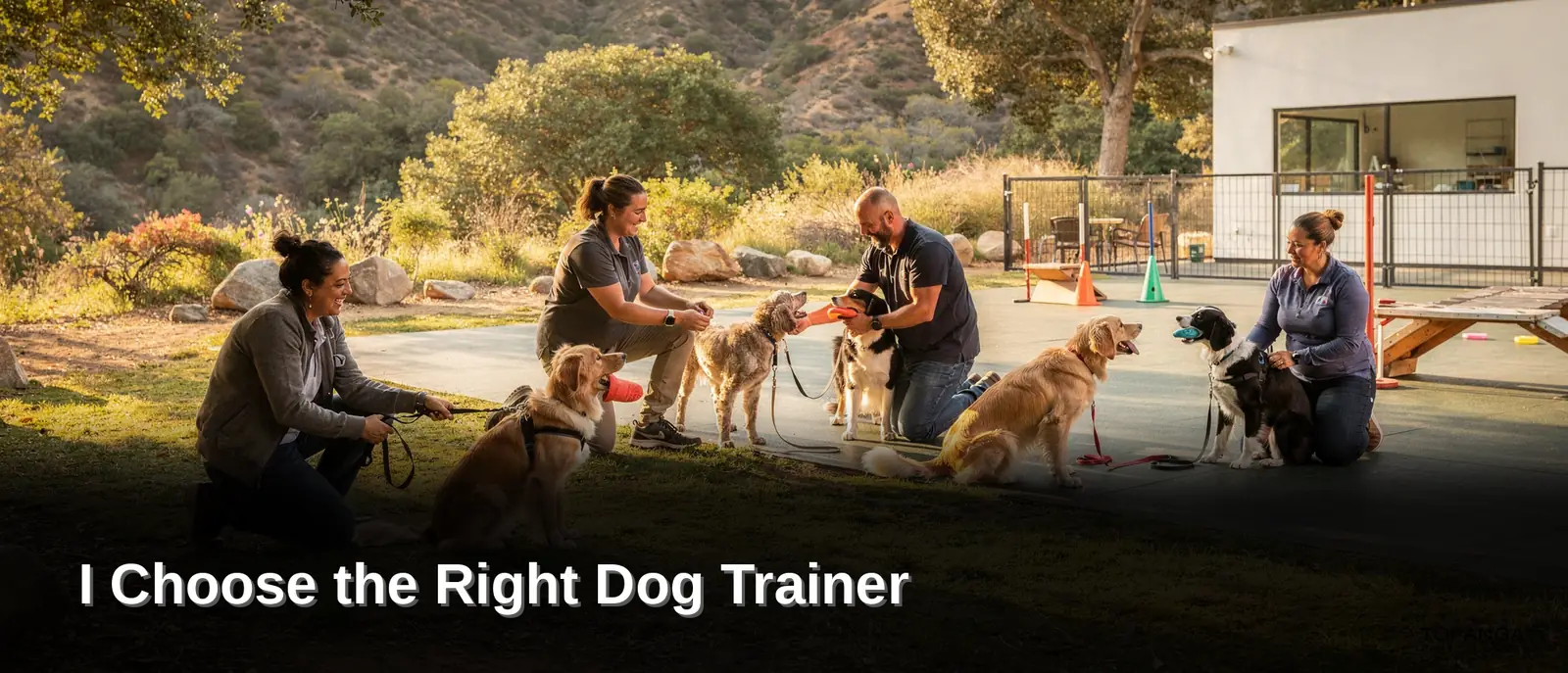 Topanga Pet Resort employs six certified trainers who guide its behavior and obedience programs