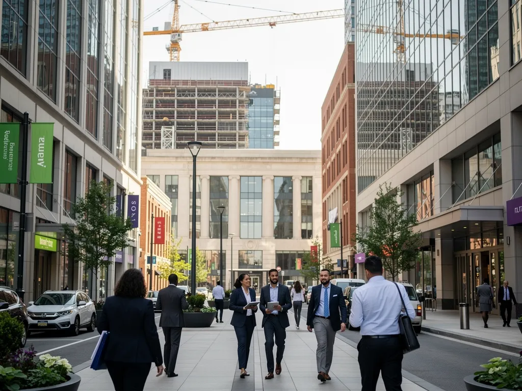 Collaborating professionals in Arlington’s tech and government industry