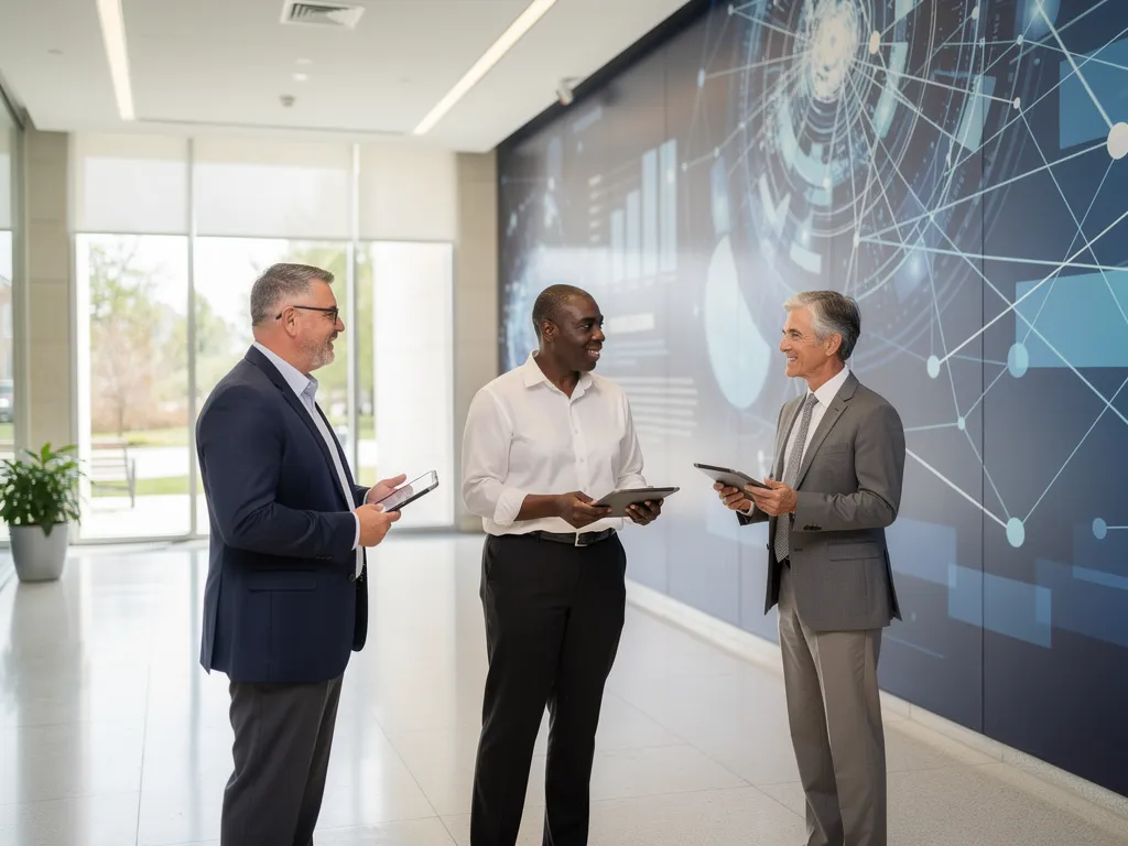 Advisor assisting local Arlington business with financing options