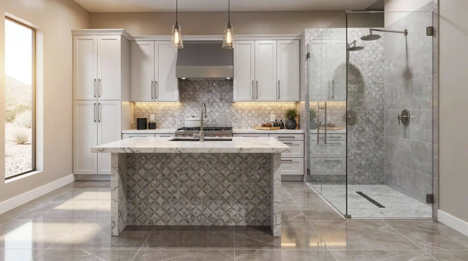 Experienced tile installers deliver results across floors, backsplashes, fireplaces, and showers.; Skilled tile design staff