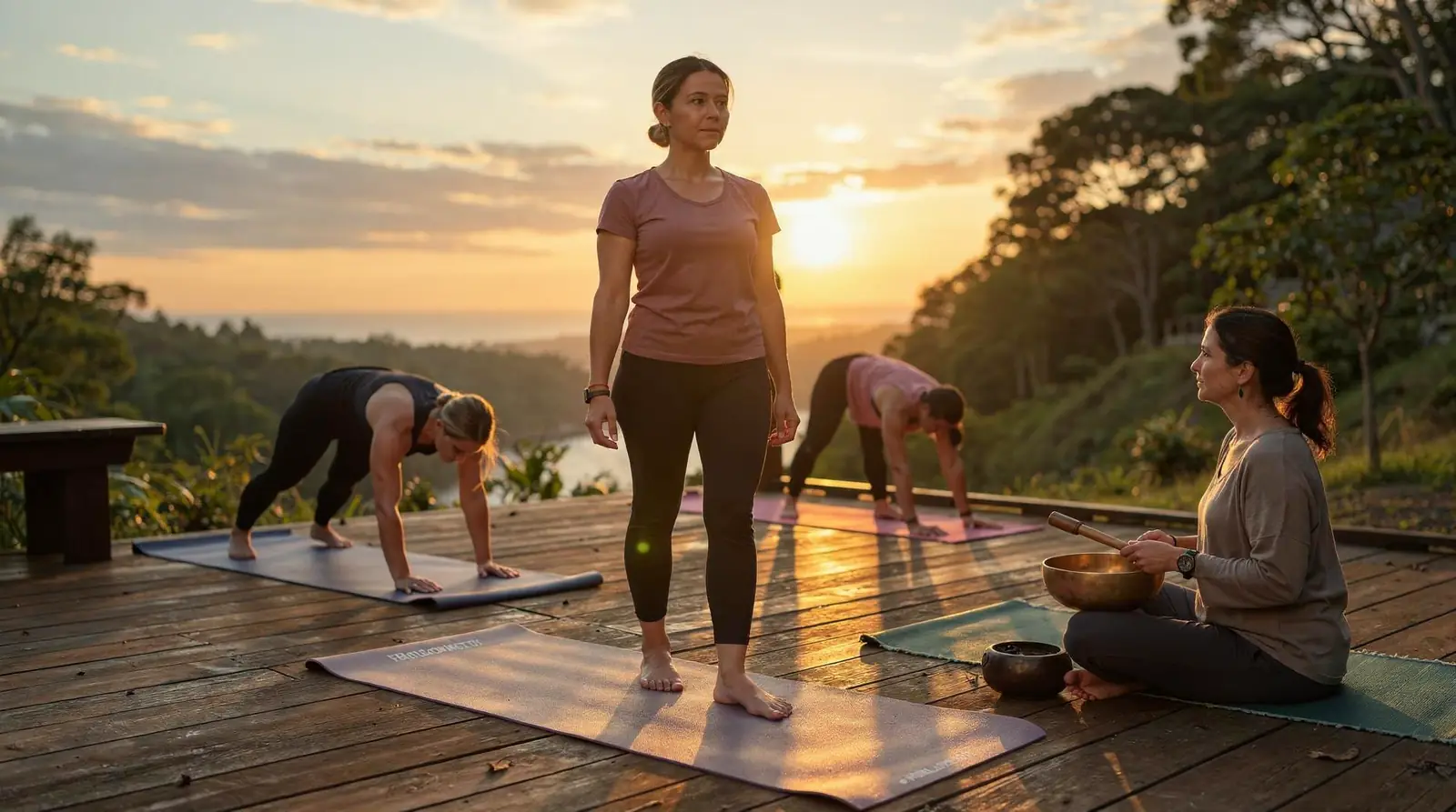 Local studios commonly offer Vinyasa, Hatha, Yin, and Hot Yoga, each style built around different