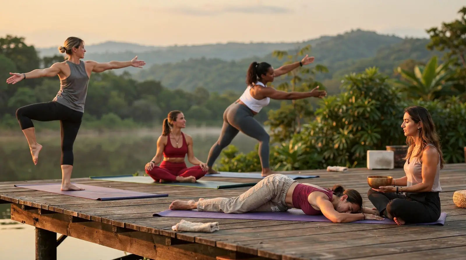 Different styles serve different goals: Hatha builds foundational poses, Vinyasa offers cardio-flow intensity, and Yin