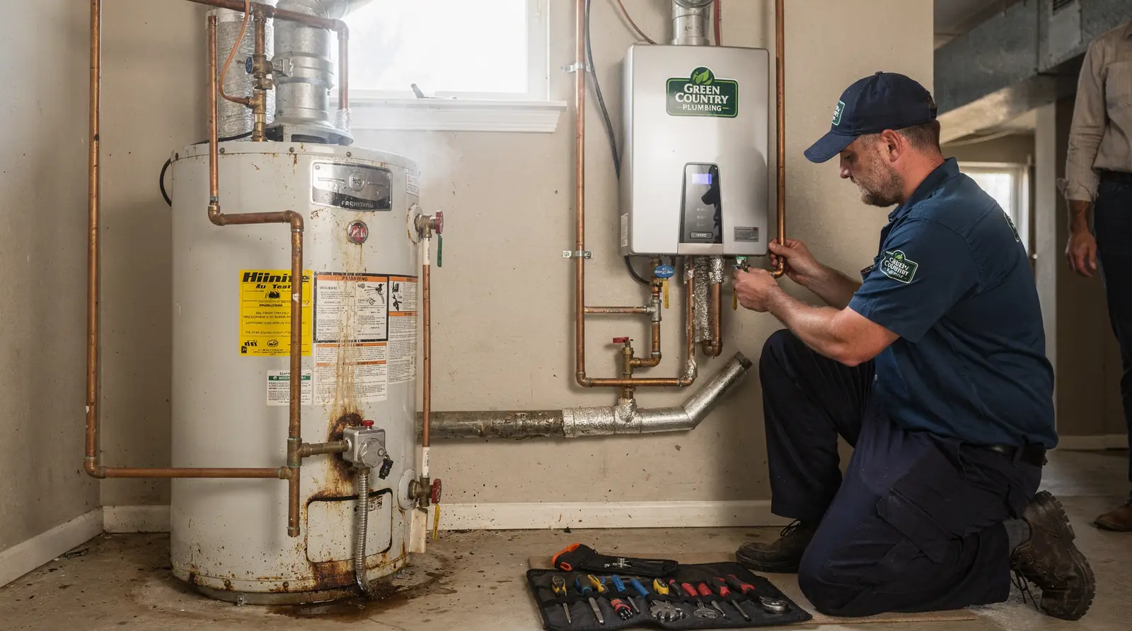 A tankless system provides endless hot water, a longer lifespan, and lower energy costs than