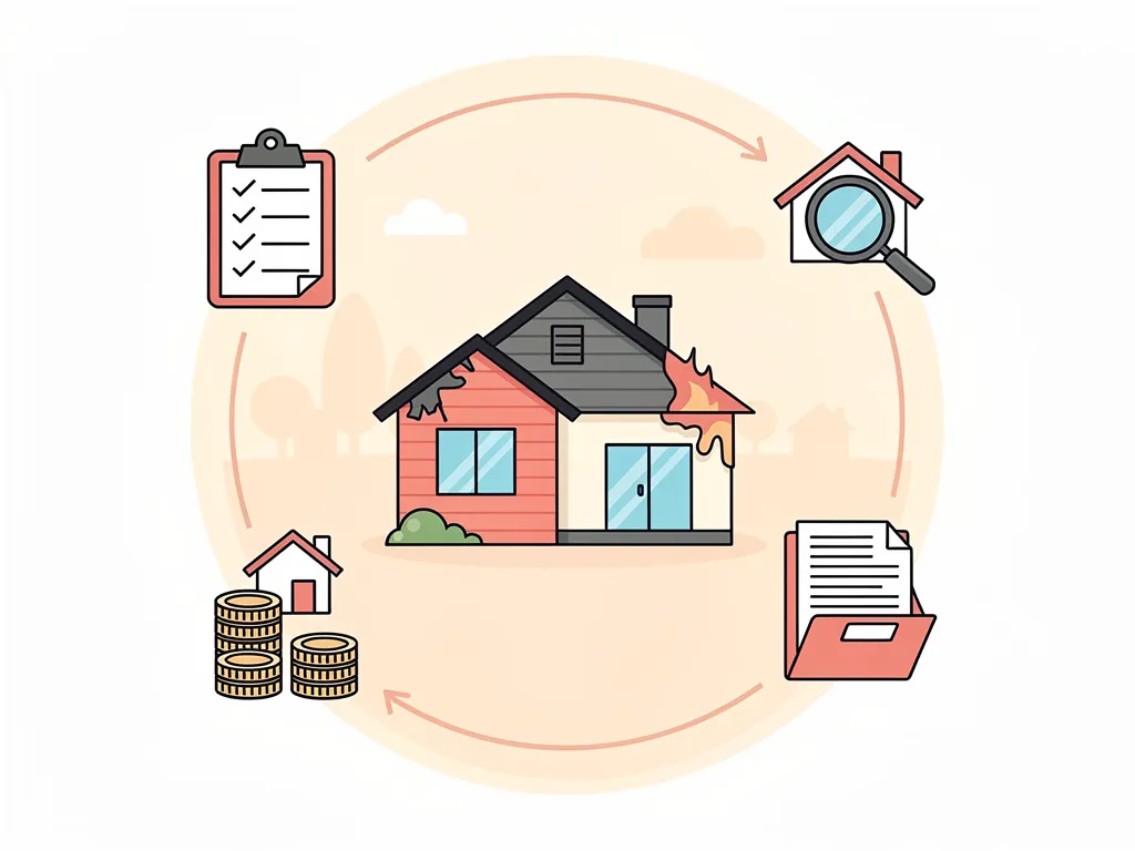 Seller organizing paperwork and disclosure documents for a home sale