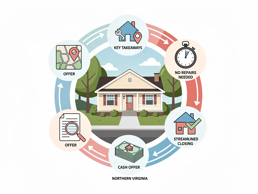 Summary highlights of selling a home fast for cash in Northern Virginia