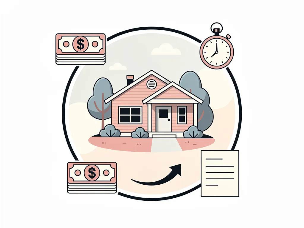 Homeowner shaking hands after closing a fast cash home sale