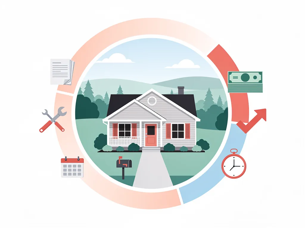 Homeowner reviewing a no-repair cash offer with fast closing timeline