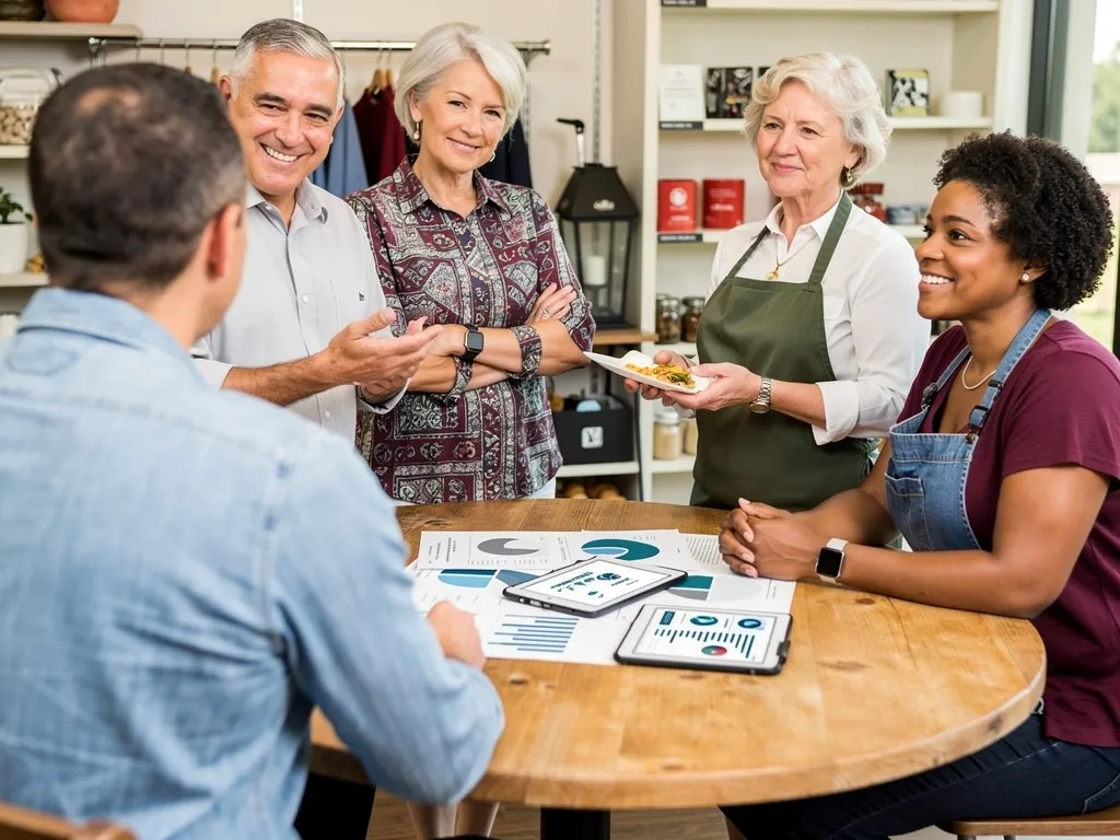 Business credit coach guiding a client through a funding strategy session