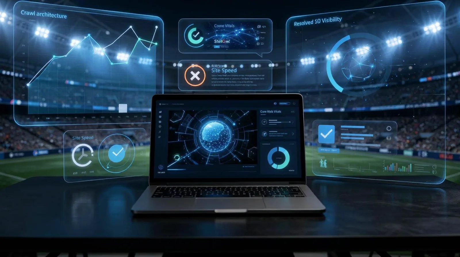 High-performance crawl architecture, Core Web Vitals, structured data, and site speed form the technical foundation