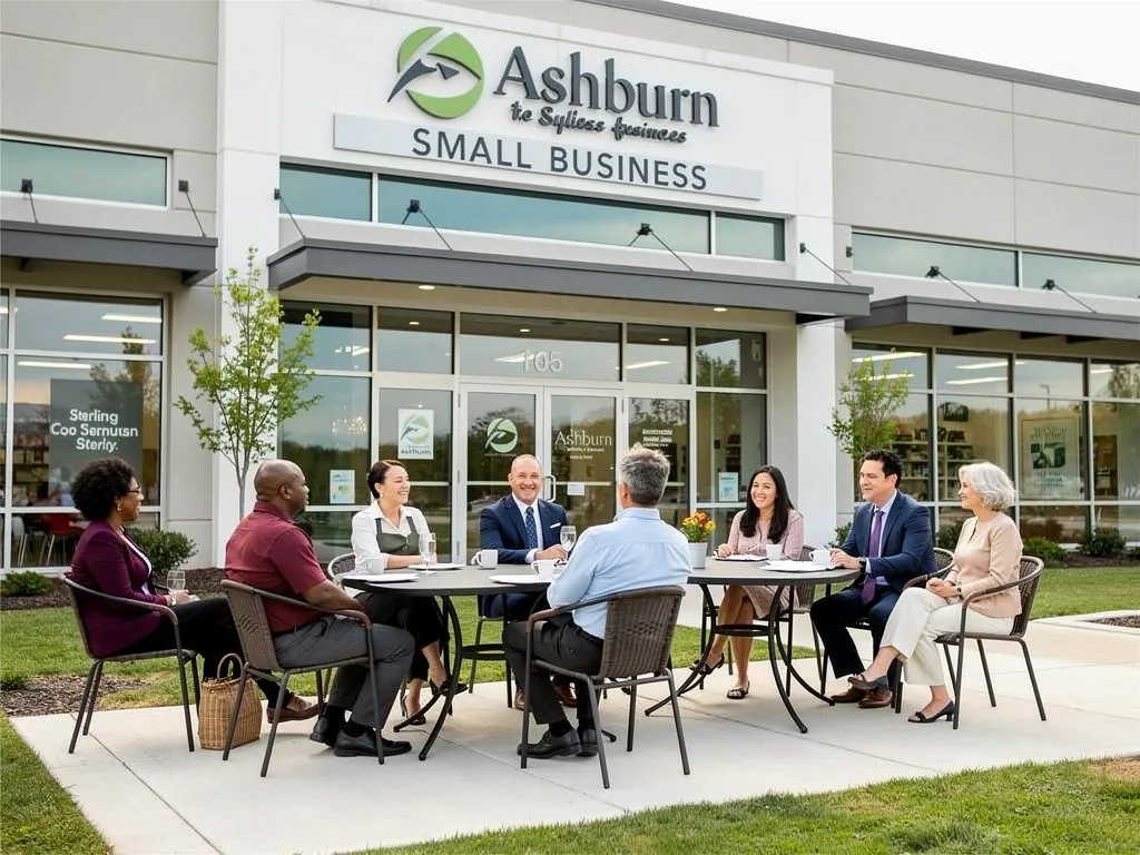 VIP Business Credit advisor consulting with an Ashburn entrepreneur in Sterling, VA office