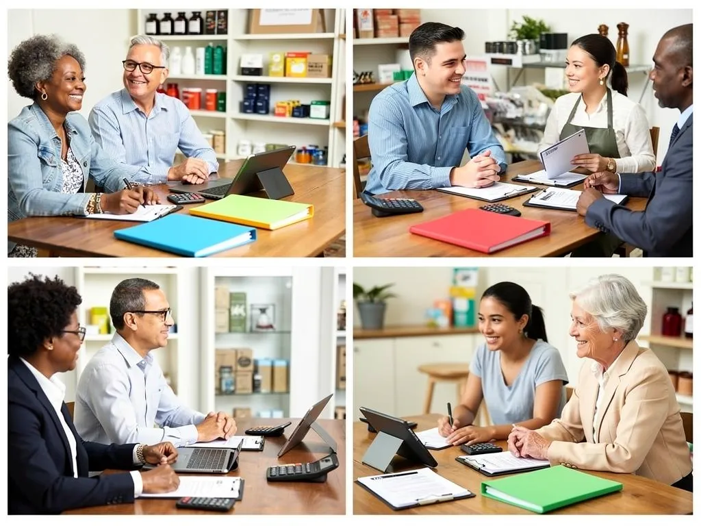 Business owner comparing SBA loan and line of credit offers