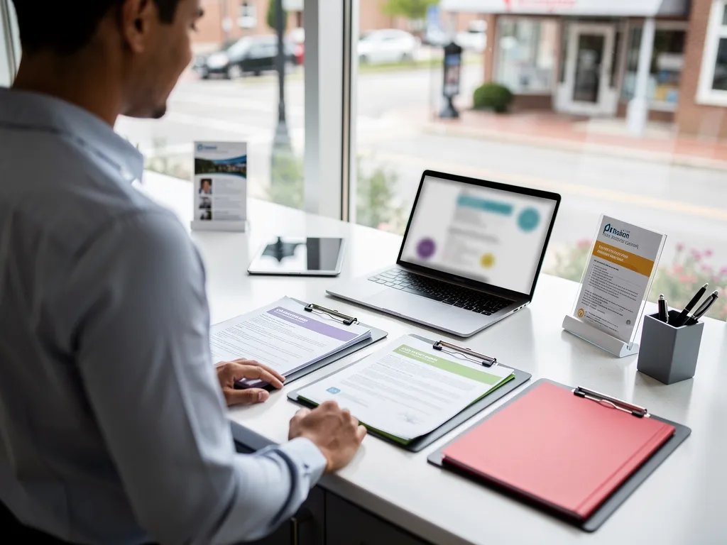 IRS EIN confirmation letter next to a business bank application