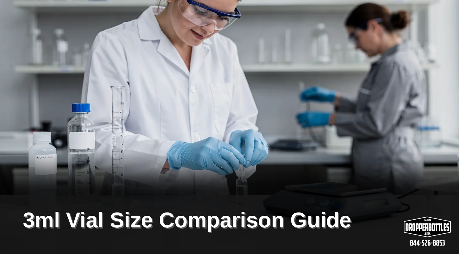Standard 3ml serum vials use a 13-425 finish as the reference closure size for dimension