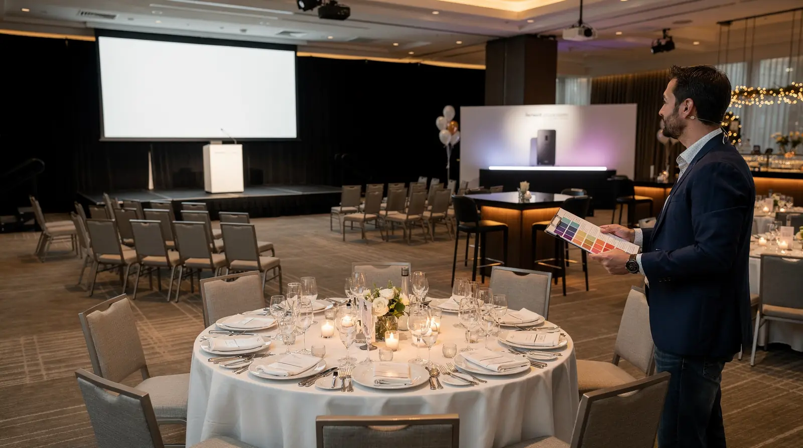The firm specializes in corporate events, conferences, galas, brand activations, mitzvahs, and private events across