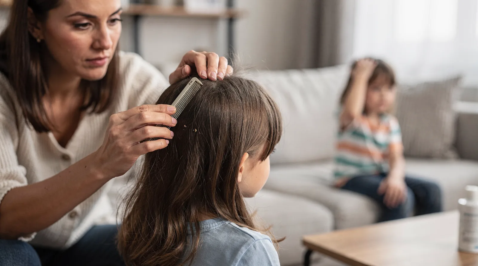 Lice spread inside a household more efficiently than they spread anywhere else.; If one family Lice spread inside a household more efficiently than they spread anywhere else.; If one family