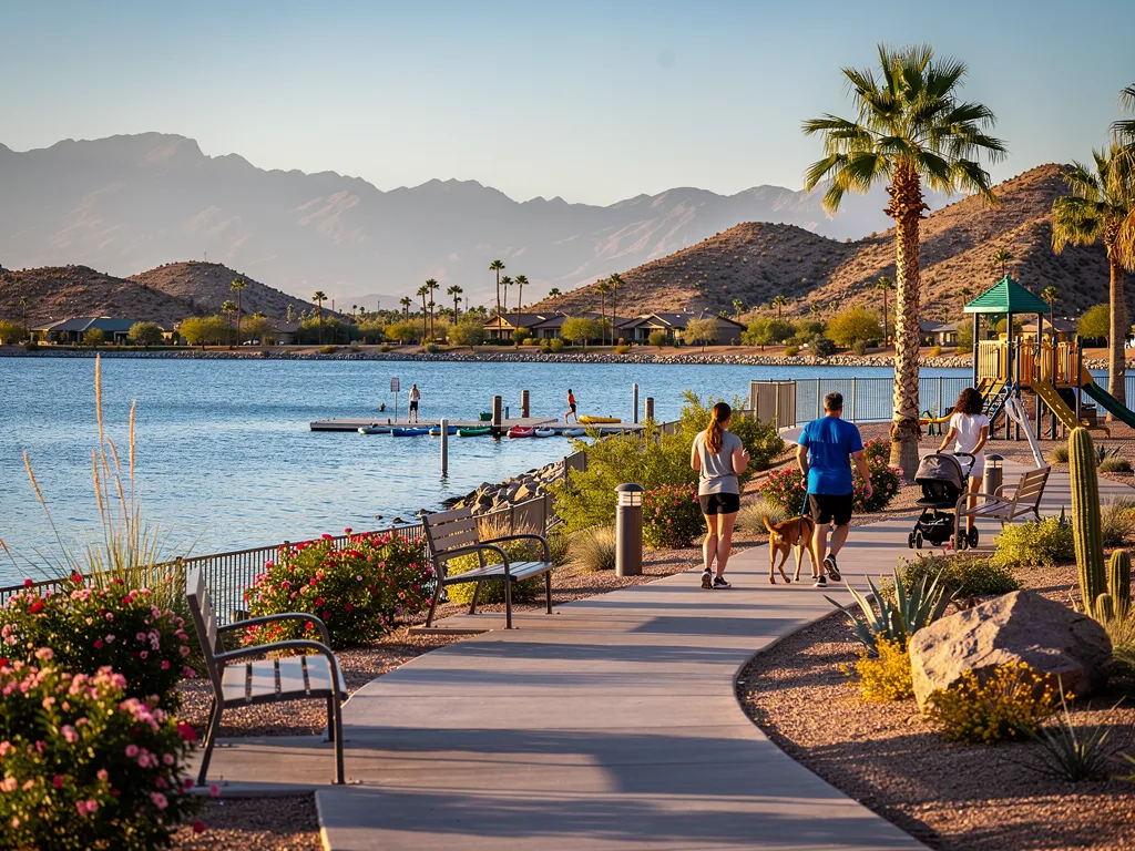 Lifestyle amenities in Peoria Arizona including parks recreation and shopping