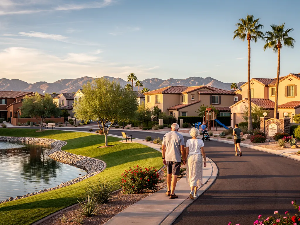 Arrowhead Ranch Glendale Arizona homes with lake frontage and mature landscaping