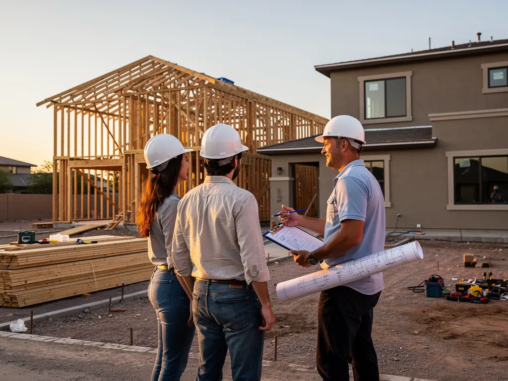 New home construction timeline and builder warranty stages in North Glendale Arizona