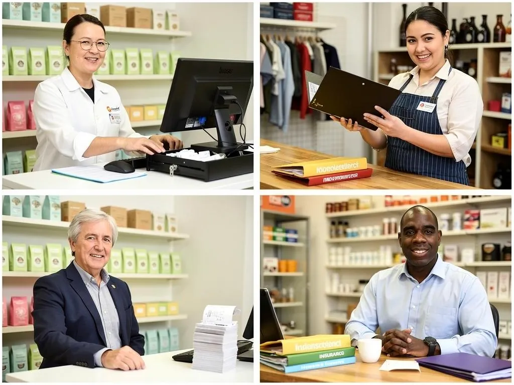 Stressed business owner reviewing overdue bills and unpaid invoices