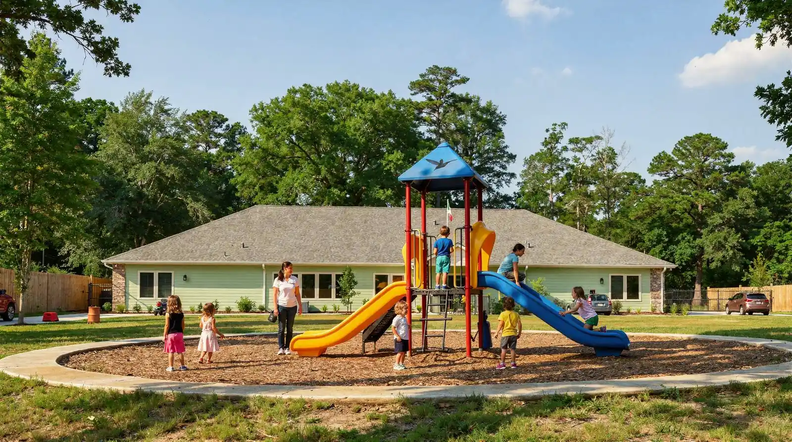 Montessori classrooms are structured to encourage independence, foster creativity, and support social interaction among young