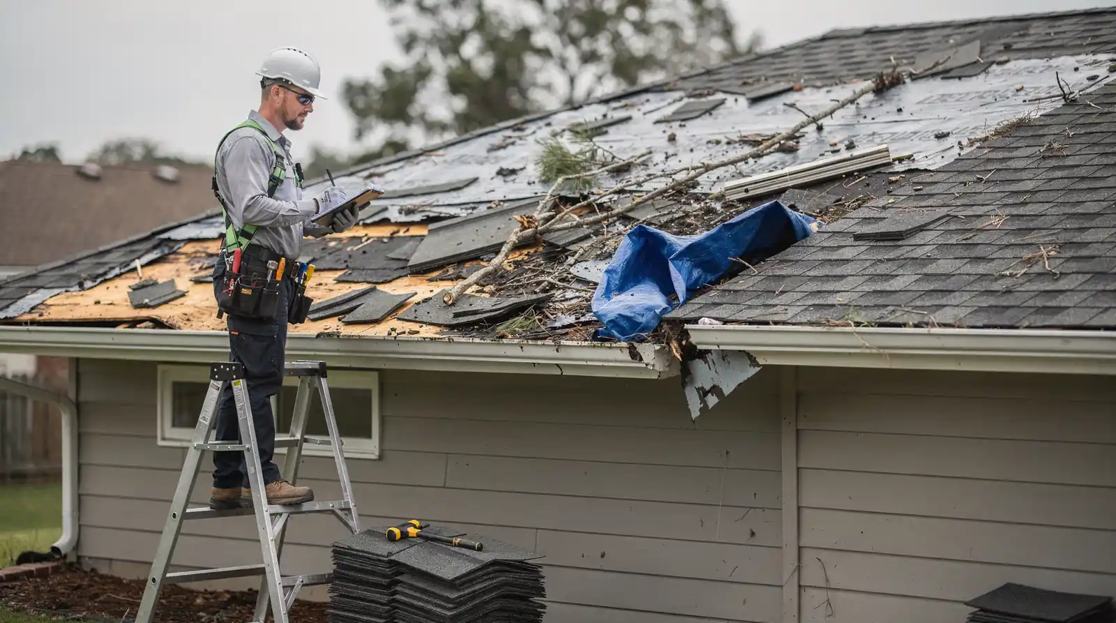 A roof repair may be enough if the damage is isolated or caught early