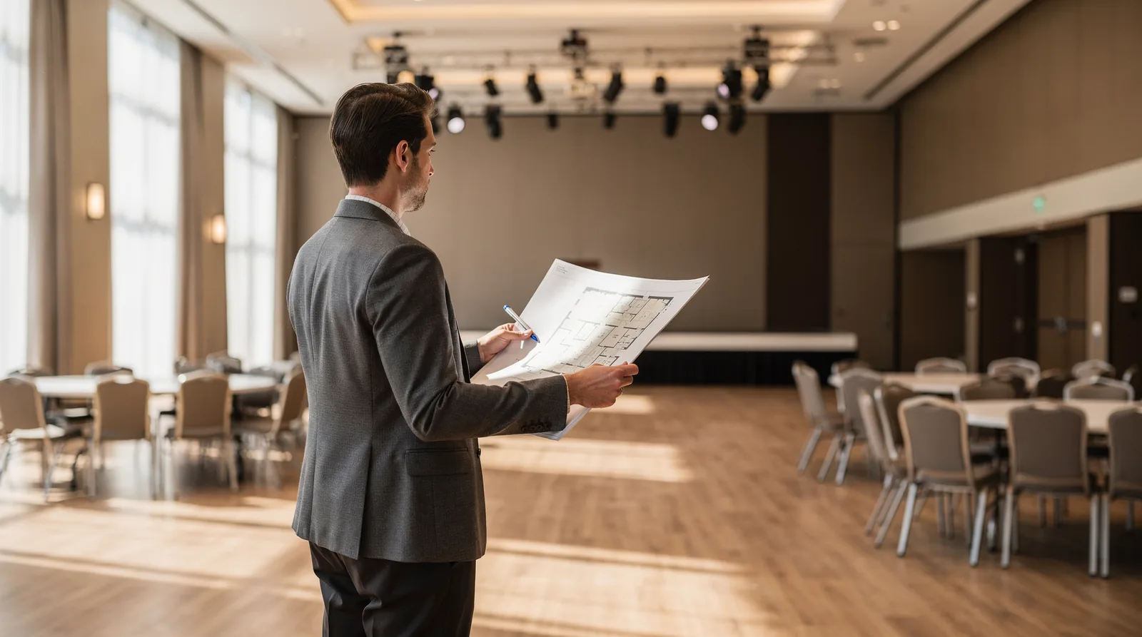 Venue sourcing is a core service that includes identifying spaces that align with the event's