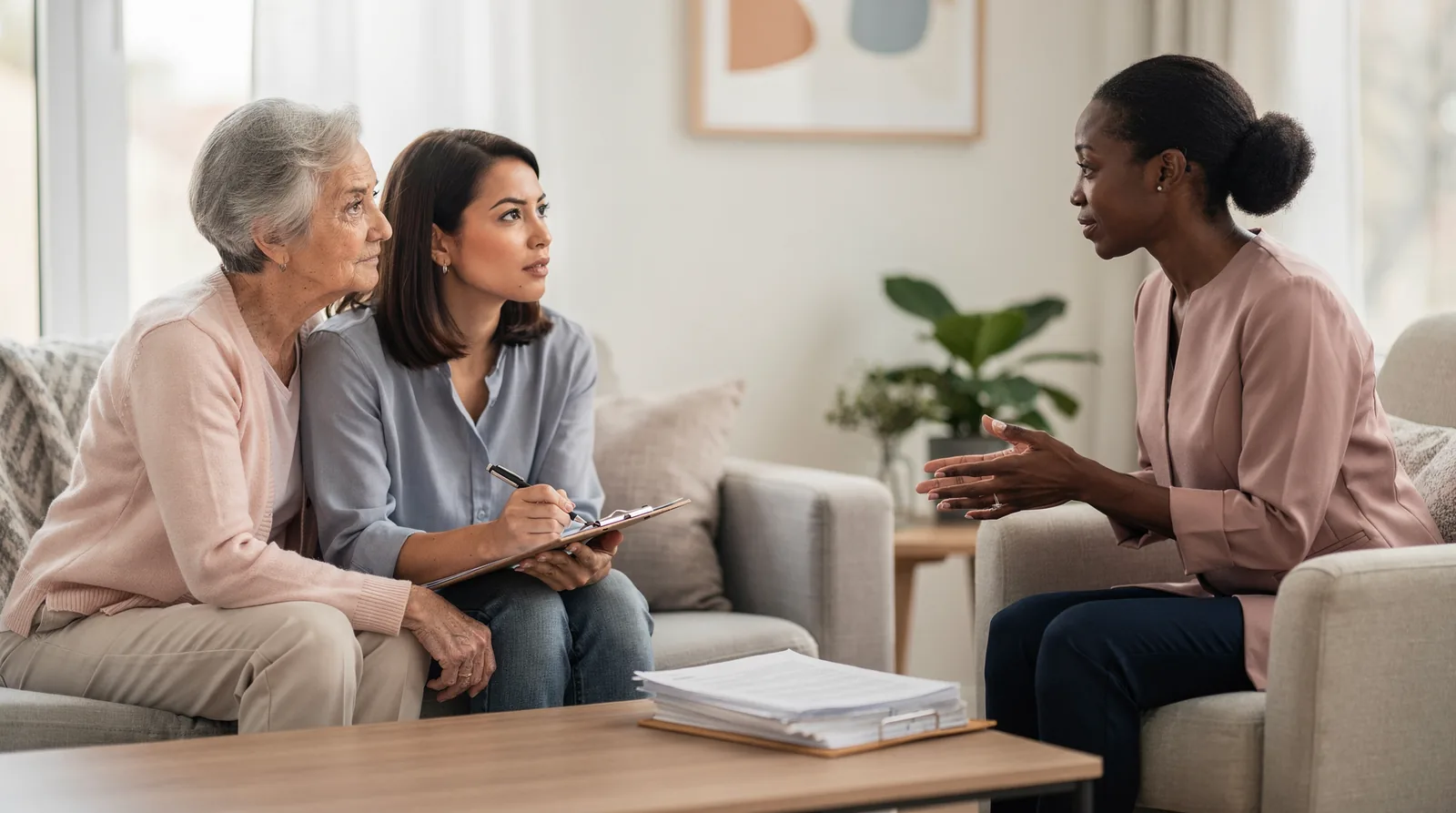 A free in-home assessment helps identify a family member's specific needs before care begins
