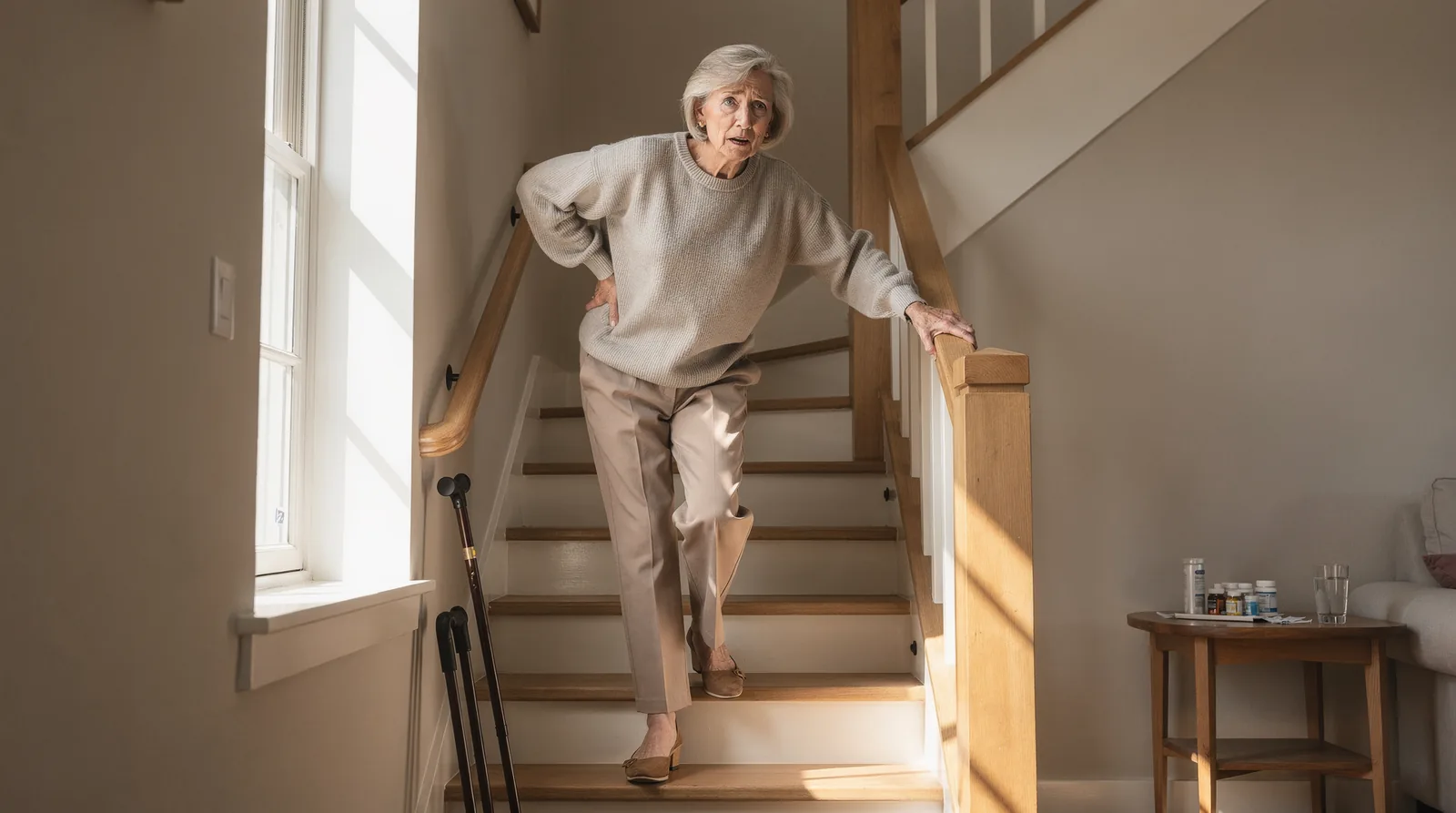 A fall or hospitalization within the past year is a red flag that a loved