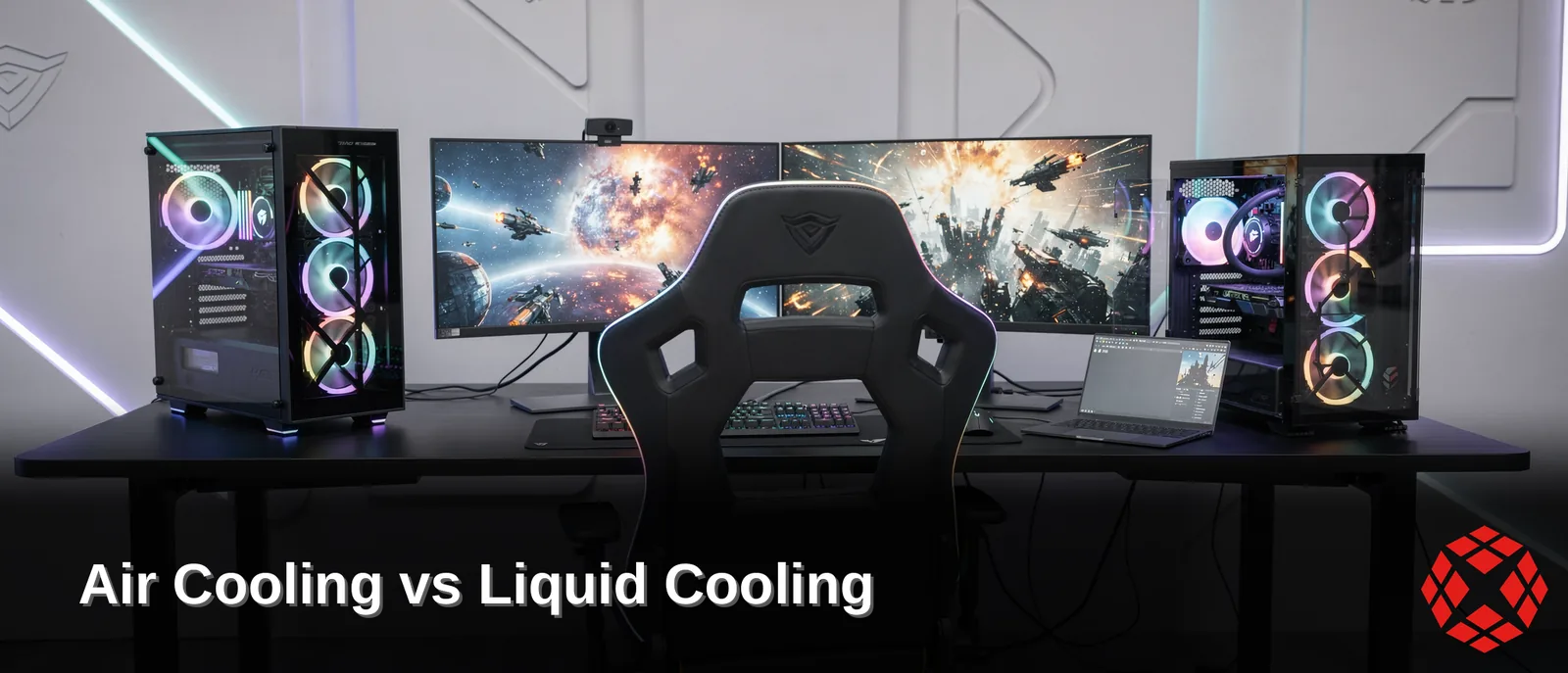 Air cooling is the more affordable and simpler pc cooling method, relying on fans