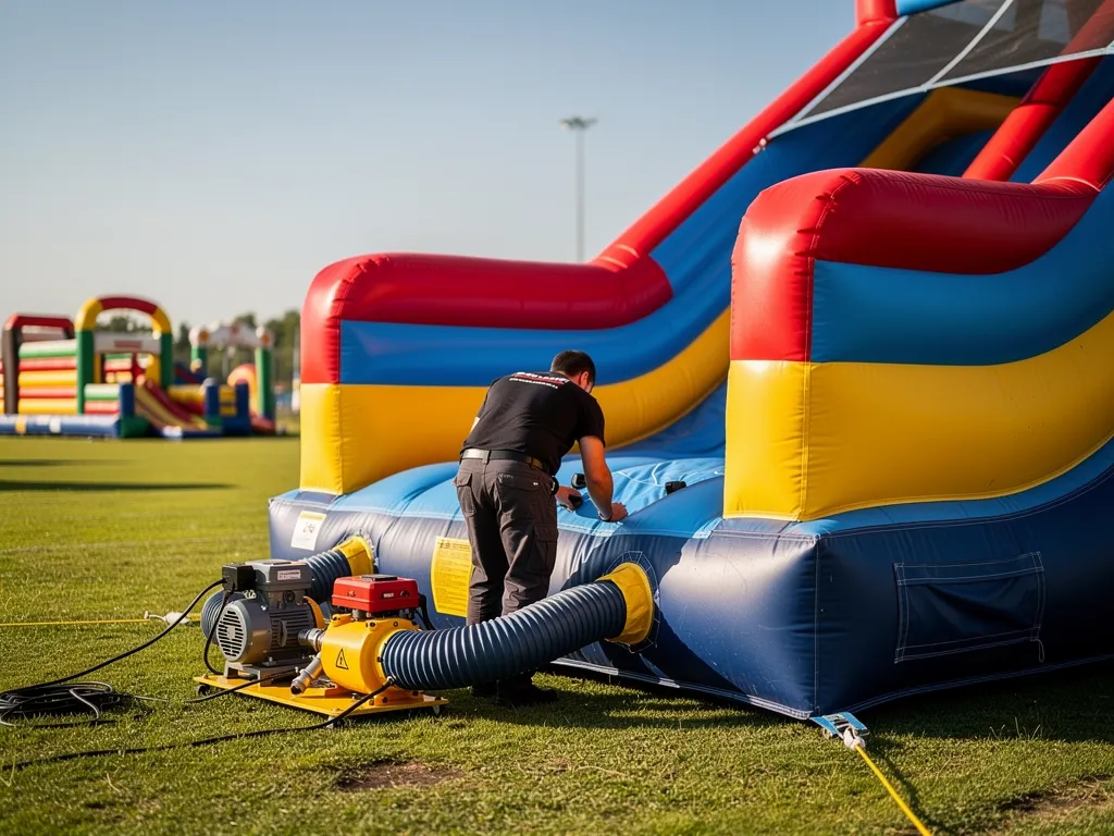 Reputable water slide providers maintain equipment to meet all safety standards for a worry-free party