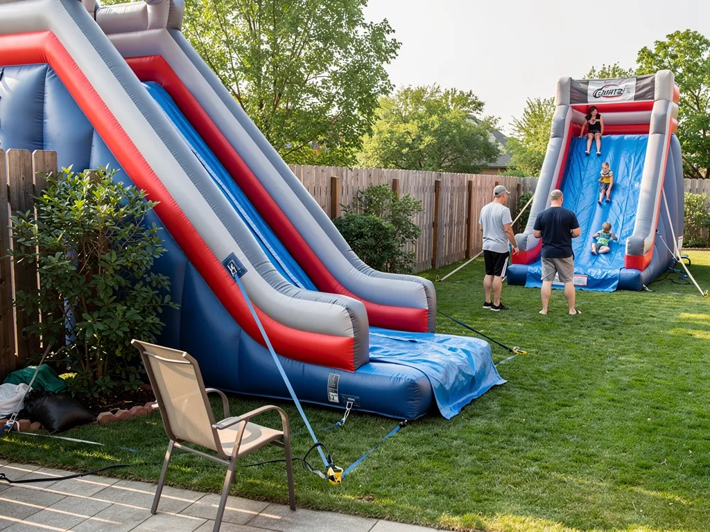 Shorter slides work best for younger kids because they keep the fun big while keeping