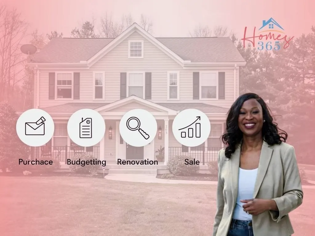 Real estate investor comparing renovation upgrades to gauge flip profitability