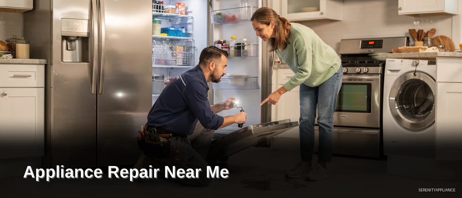 Refrigerators frequently fail due to cooling problems, ice maker malfunctions, and broken door seals; Dishwashers