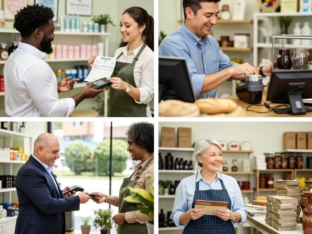 Entrepreneur reviewing loan terms and financing options with a lender