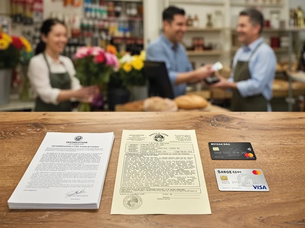 Checklist of steps for registering a business entity and opening a bank account