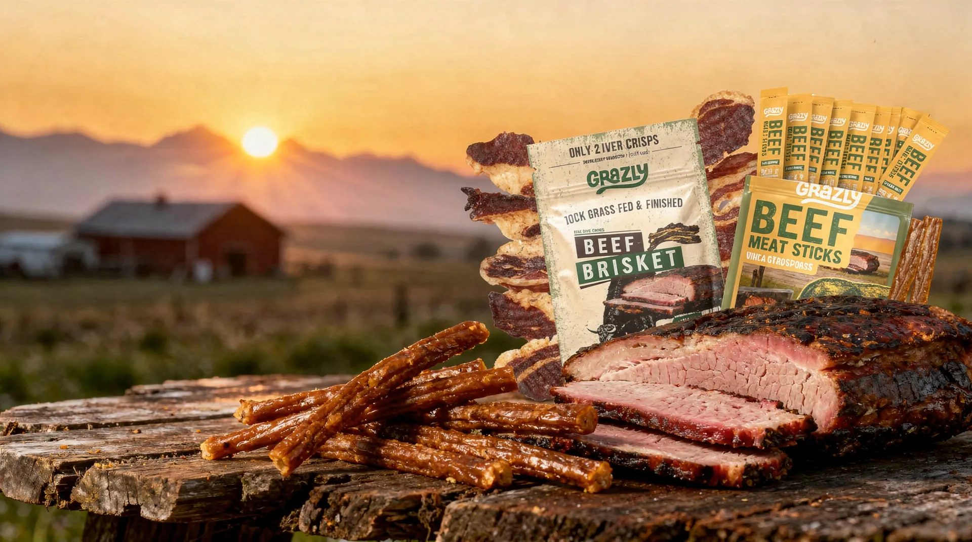Grazly's Plain Beef Meat Sticks deliver 10g of protein per stick with zero sugar