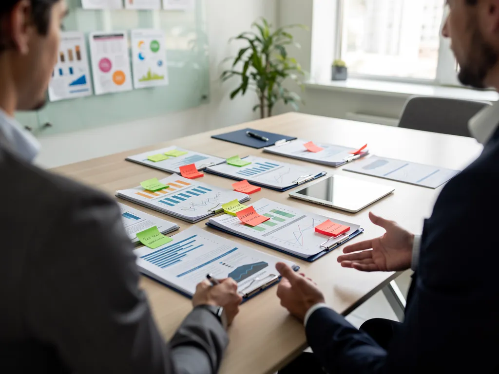 Certified advisor reviewing corporate fundability audit and trade line records
