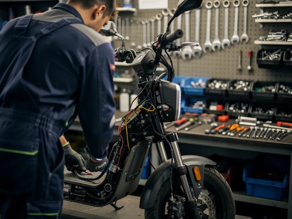 Scooter Importer runs a dedicated parts and service department for Chinese-made scooters.; The shop handles
