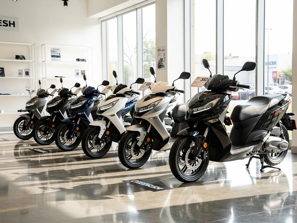 Scooter Importer prices its scooter lineup to fit a range of budgets.; Budget commuter models
