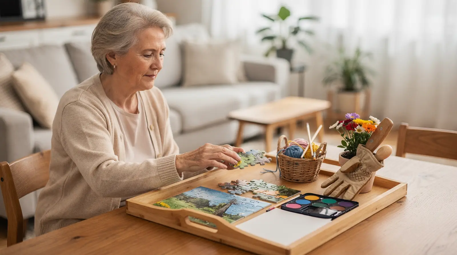 When a client can complete an activity independently, caregivers step back and support rather than
