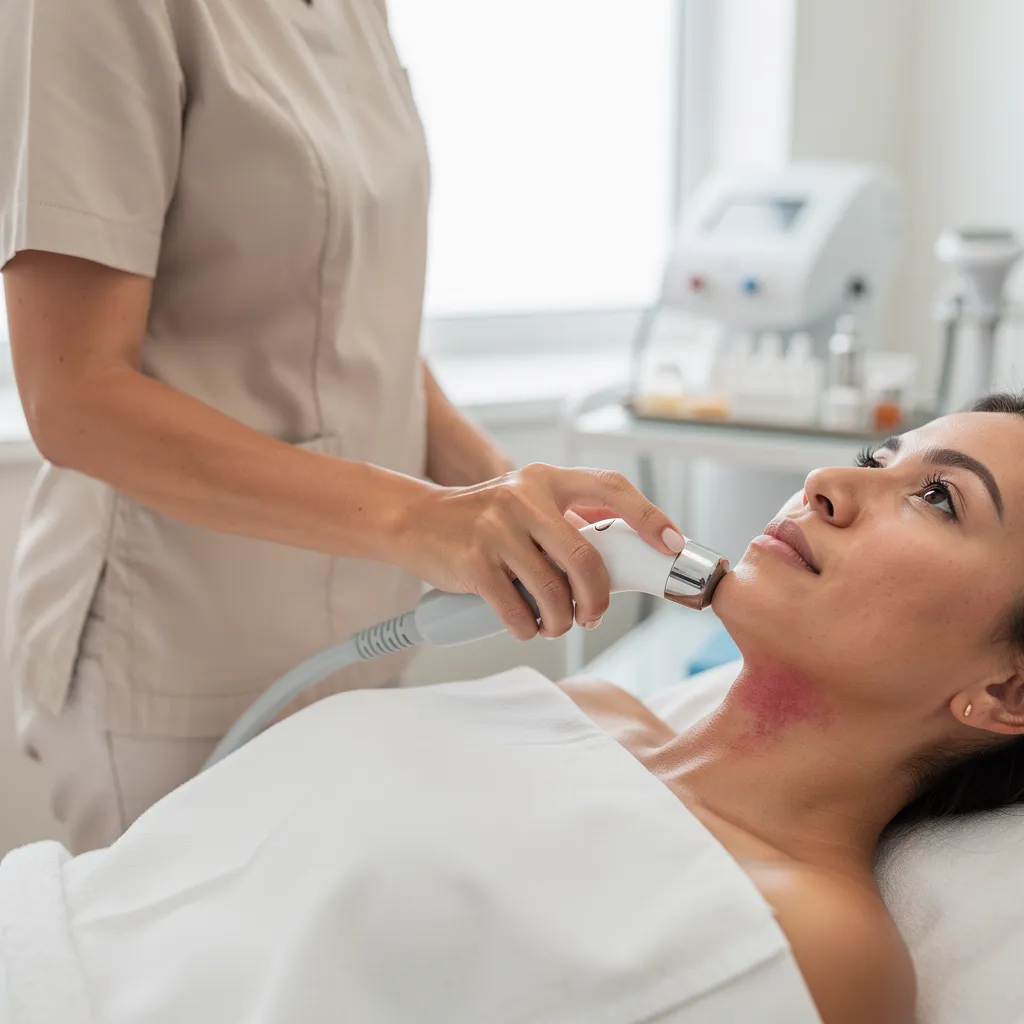 Non-surgical skin tightening devices work by stimulating collagen production in the deeper layers