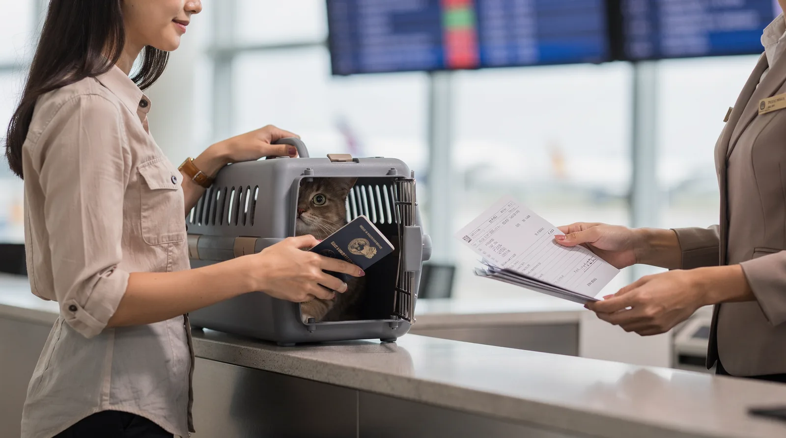 Both domestic and international pet travel call for official certificates covering health status and vaccination