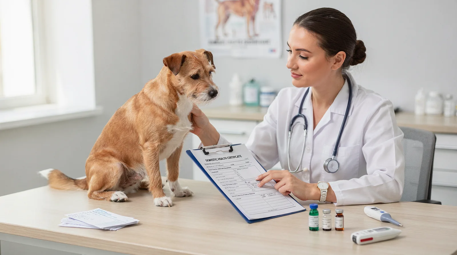 Pets traveling within the 50 United States and Puerto Rico only need a domestic health