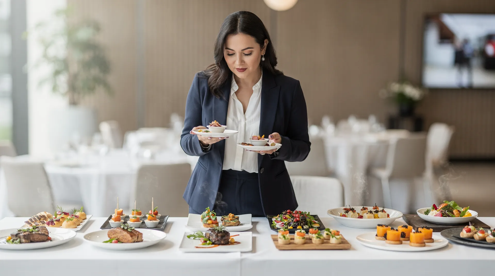 Choosing the right catering service requires evaluating cuisine options, budget, and service style.; Food plays