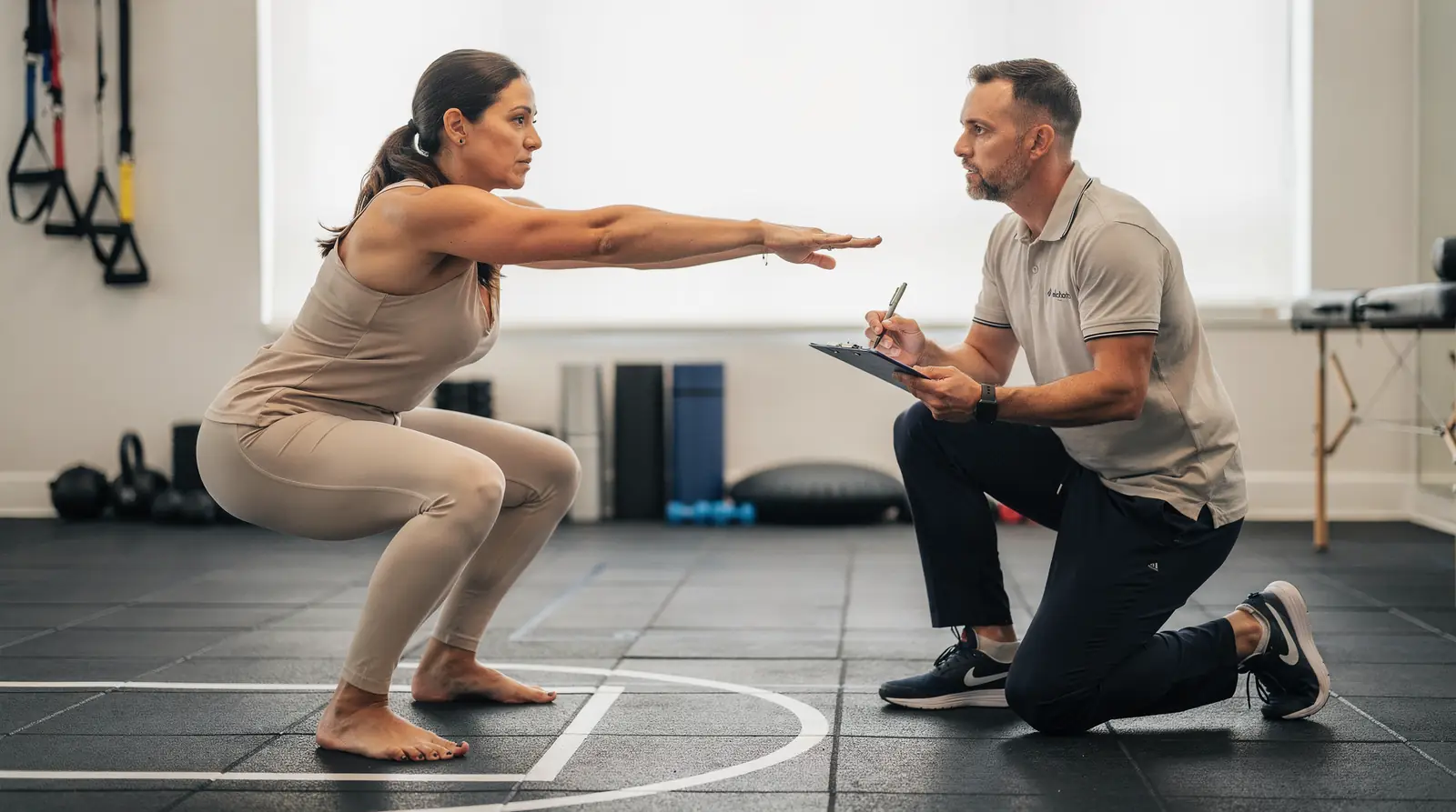 An initial movement assessment identifies imbalances before any fat-loss programming begins