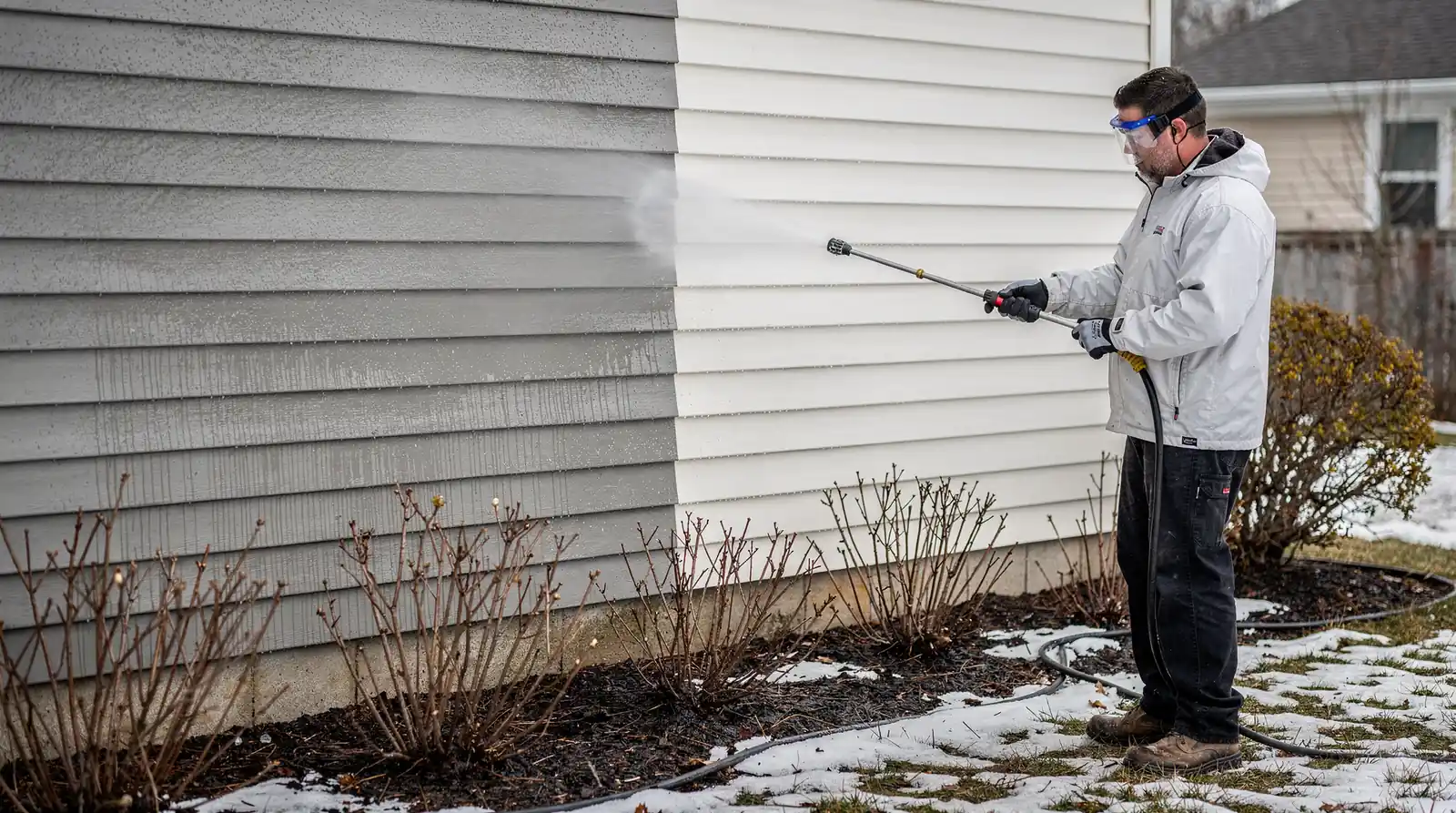 During Manitoba winters, moisture sits on a home's exterior for extended periods, setting the stage