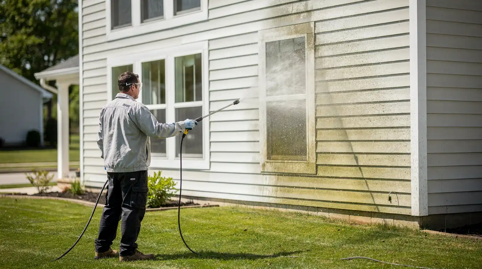Soft washing is a gentle, effective alternative to high-pressure cleaning that delivers long-lasting results