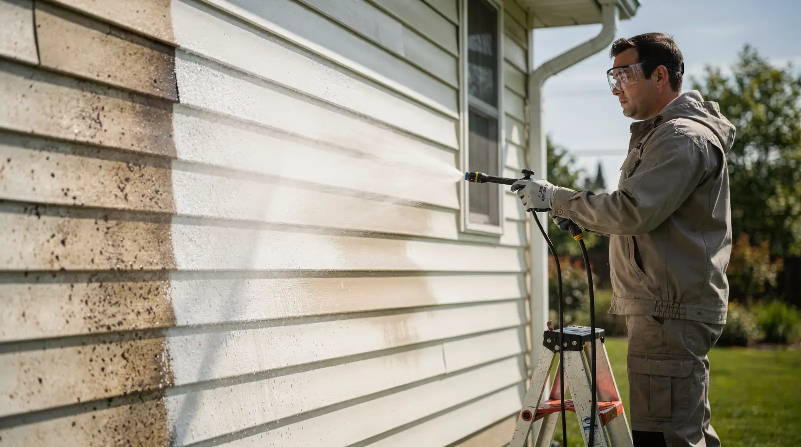 Denver's Window Cleaning & SoftWash offers both pressure washing and soft washing, with an emphasis