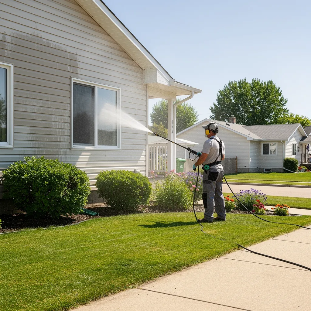 Denver's Window Cleaning & SoftWash includes Lorette within its regular Southeast Manitoba service area
